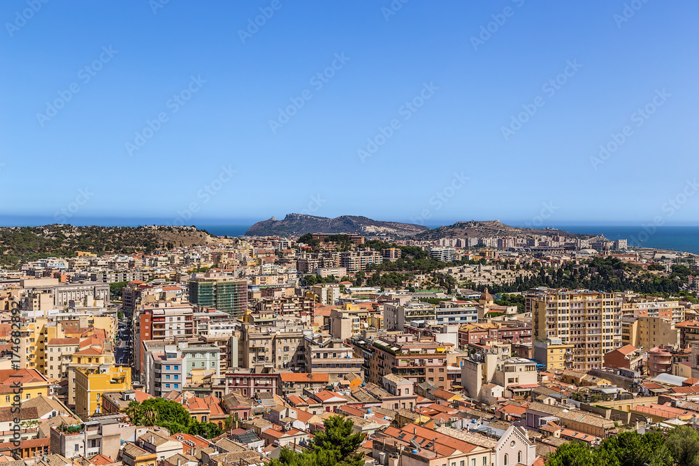 Cagliari, Sardinia, Italy. Scenic view of the city