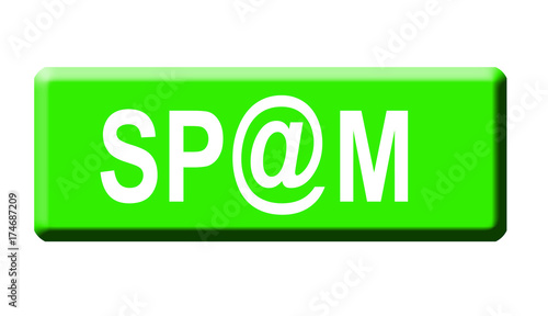 Obraz na płótnie Spam - Button - Symbolik