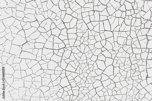 Distress, dirt texture. Vector illustration. Grunge background. Pattern with cracks.