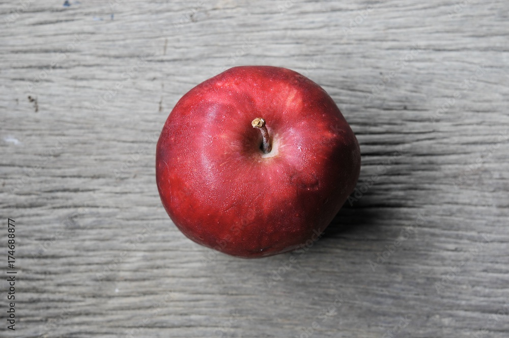 red apple on wooden background and space. fruit, natural food, red apple on wooden background and space. fruit, natural food,