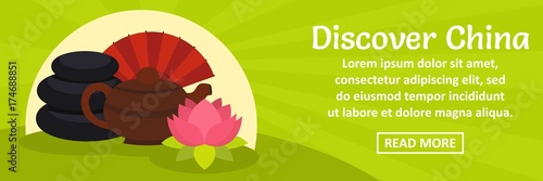 Discover China banner horizontal concept