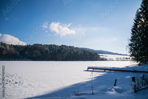 Wallpaper Mural Blaibacher See gefroren im Winter im Bayerischen Wald Torontodigital.ca
