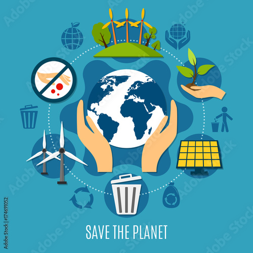 Save The Planet Concept