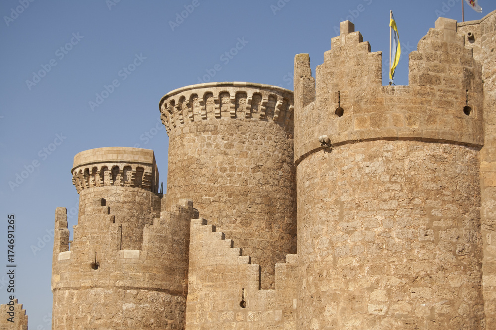 Almenas del Castillo de Belmonte en Cuenca