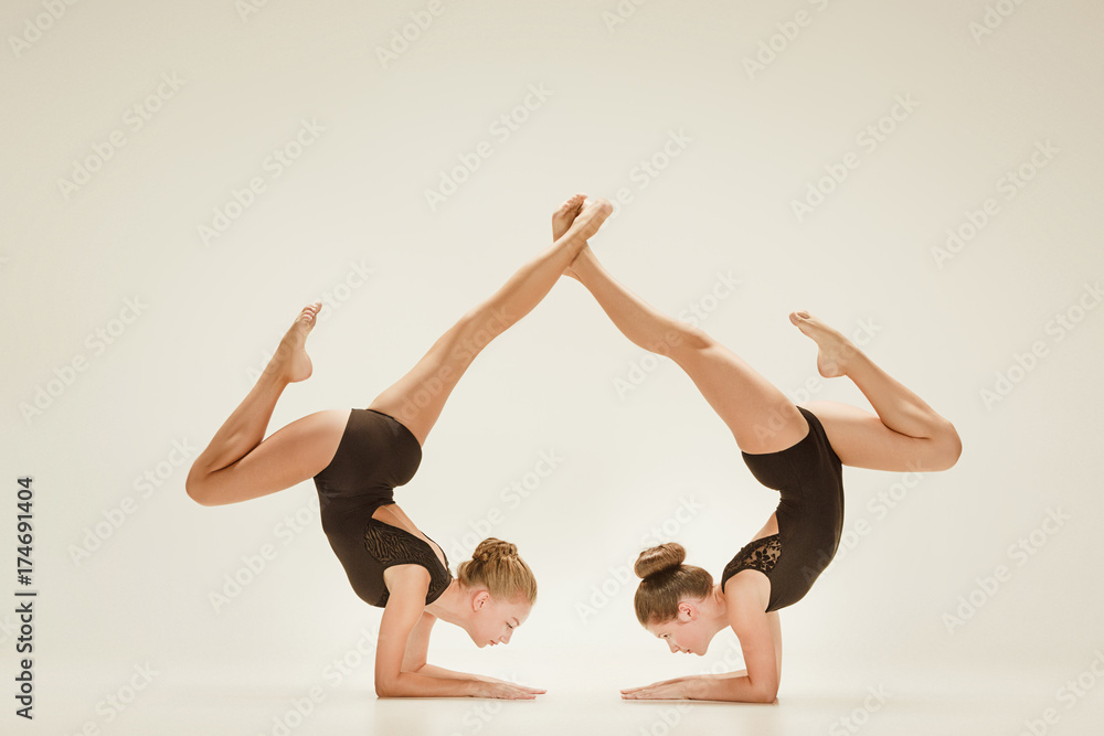 The two modern ballet dancers The two modern ballet dancers