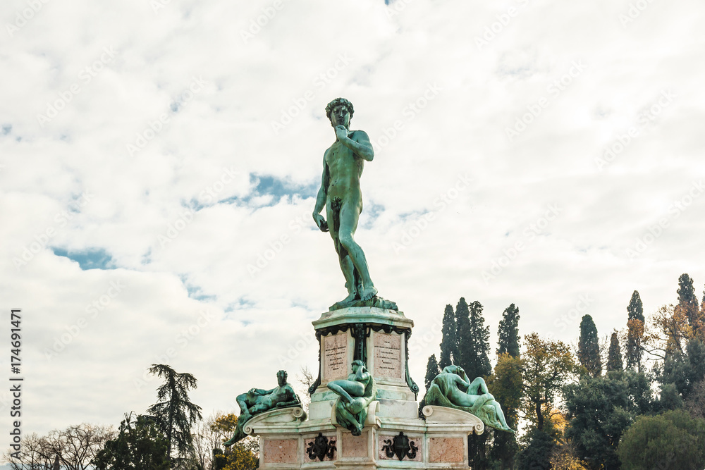 Famous David sculpture at Florence.