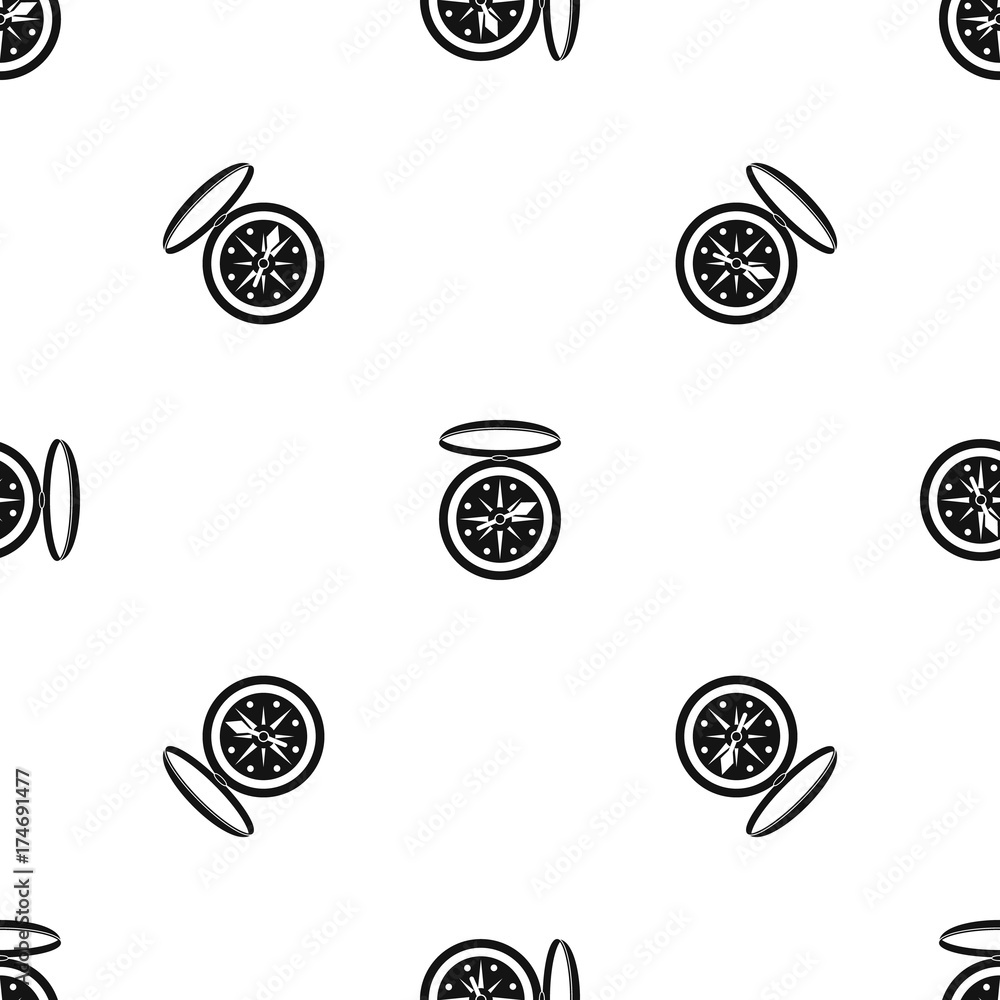Compass pattern seamless black Compass pattern seamless black