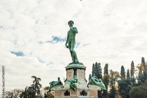 Famous David sculpture at Florence.