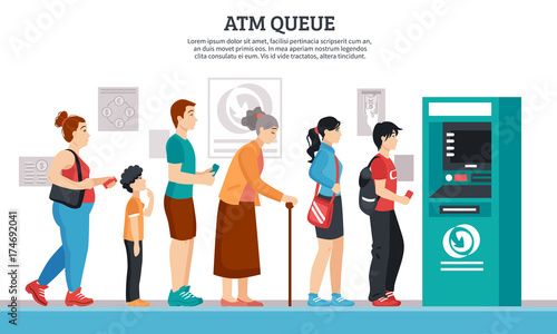 ATM Queue Illustration