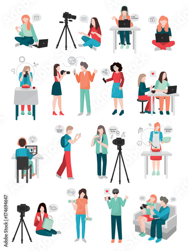 Blogger Human Characters Collection