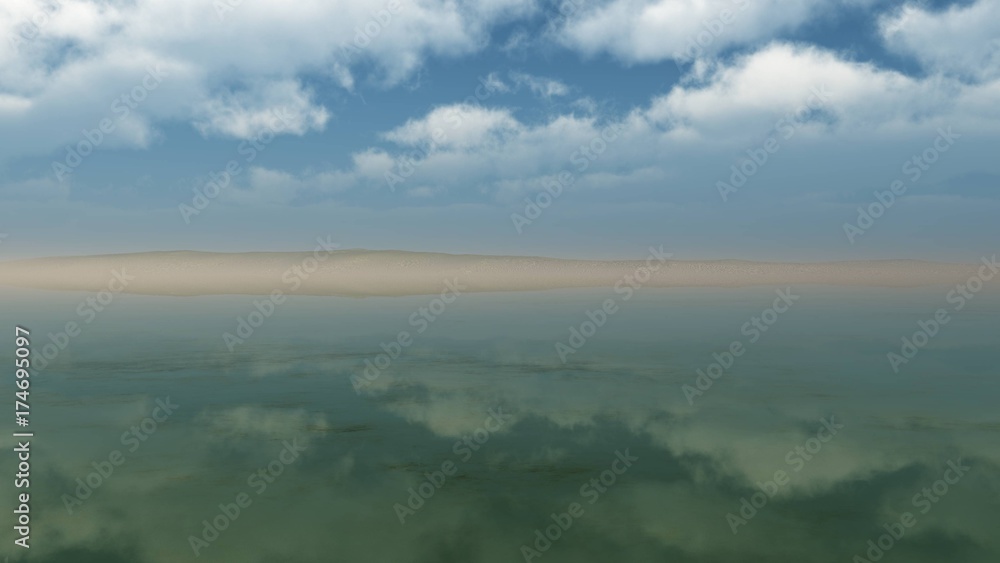 sky with clouds over the lake sky with clouds over the lake