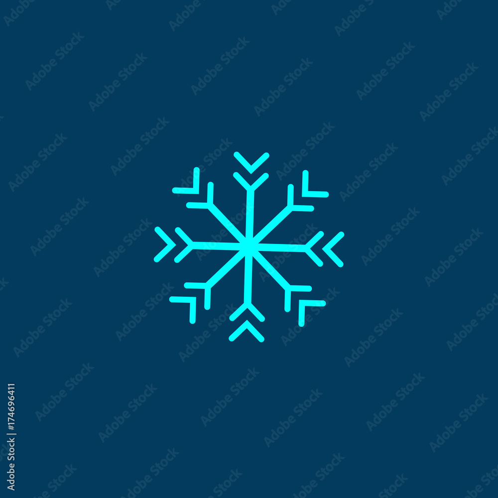 Vector snowflake silhouette-07 Vector snowflake silhouette-07