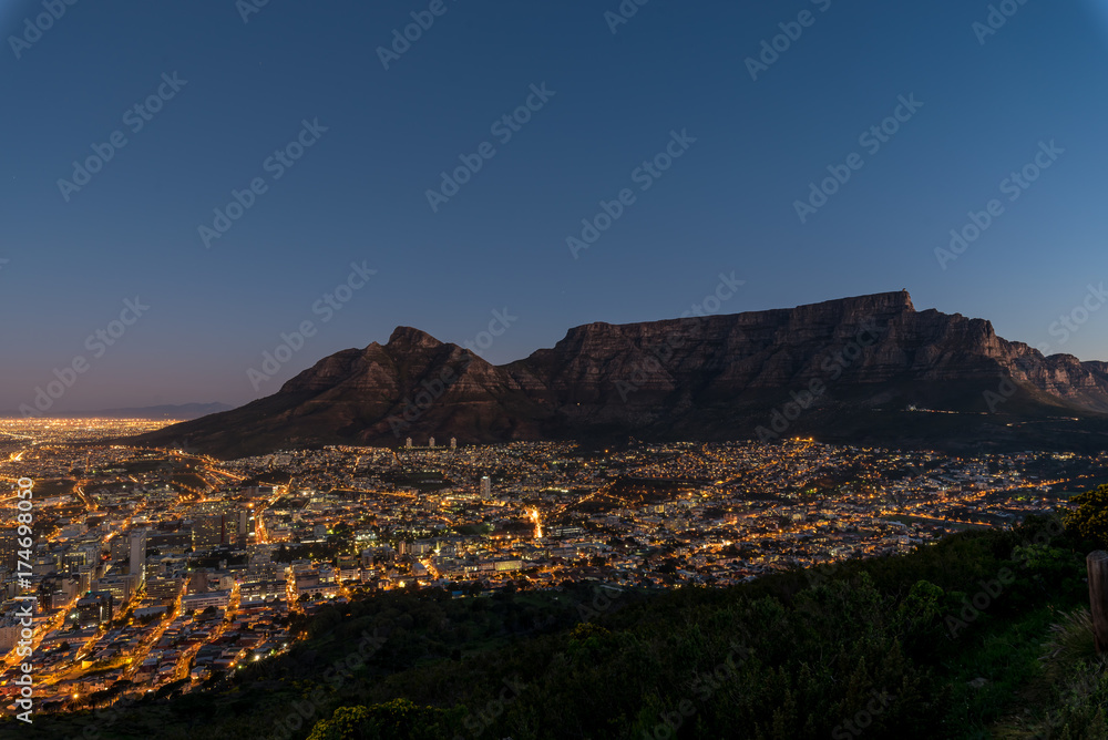 Table Mountain at Night