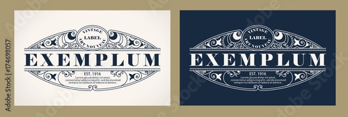 Vintage label design with an example of your text