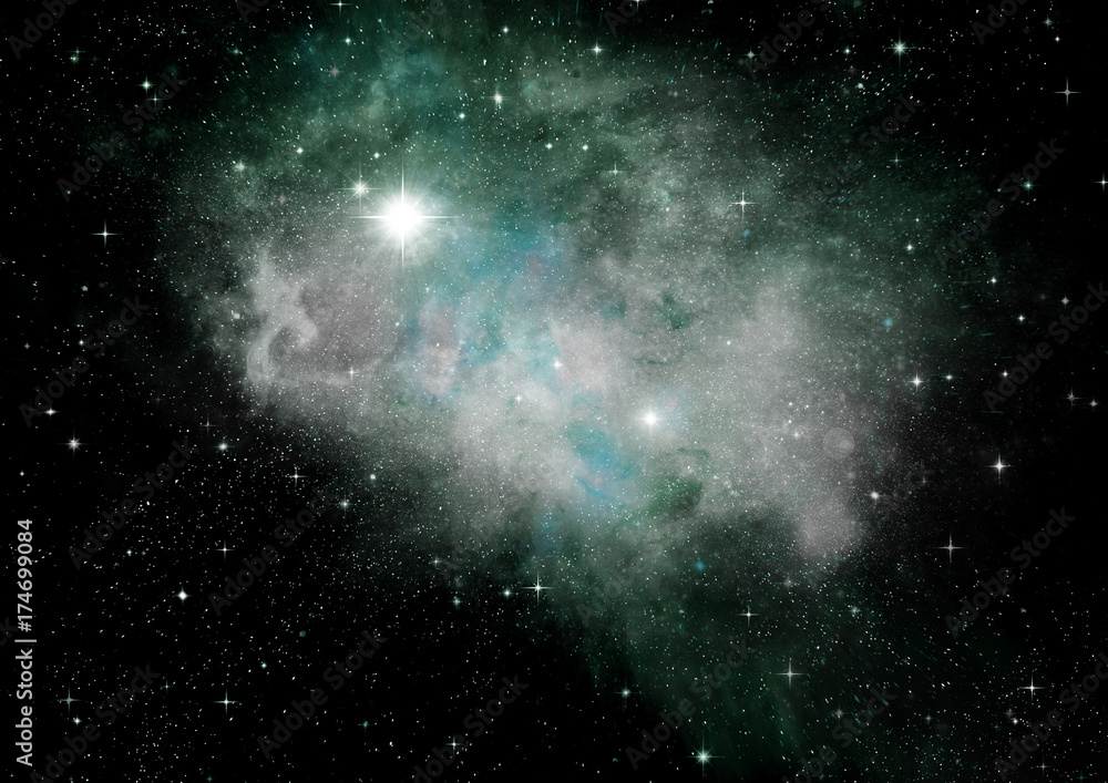 Naklejka premium galaktyka w wolnej przestrzeni