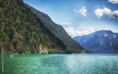 summer lake Achensee, Austria