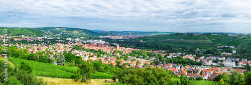 landscape and panoramic view of Wurzburg, Bavaria
