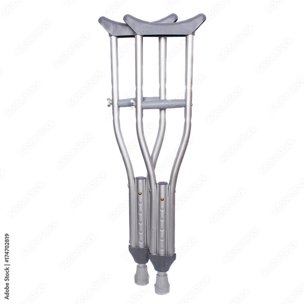 Naklejka premium axillary crutches for a broken leg