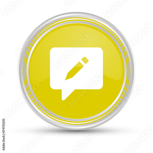 Gelber Button - Nachricht