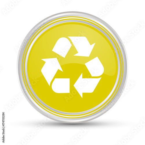 Gelber Button - Recycling