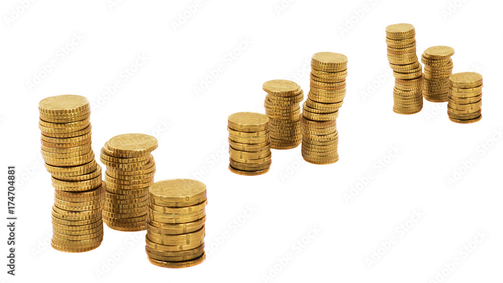 Euromünzen - Symbolfoto für Finanzen und Business Euromünzen - Symbolfoto für Finanzen und Business
