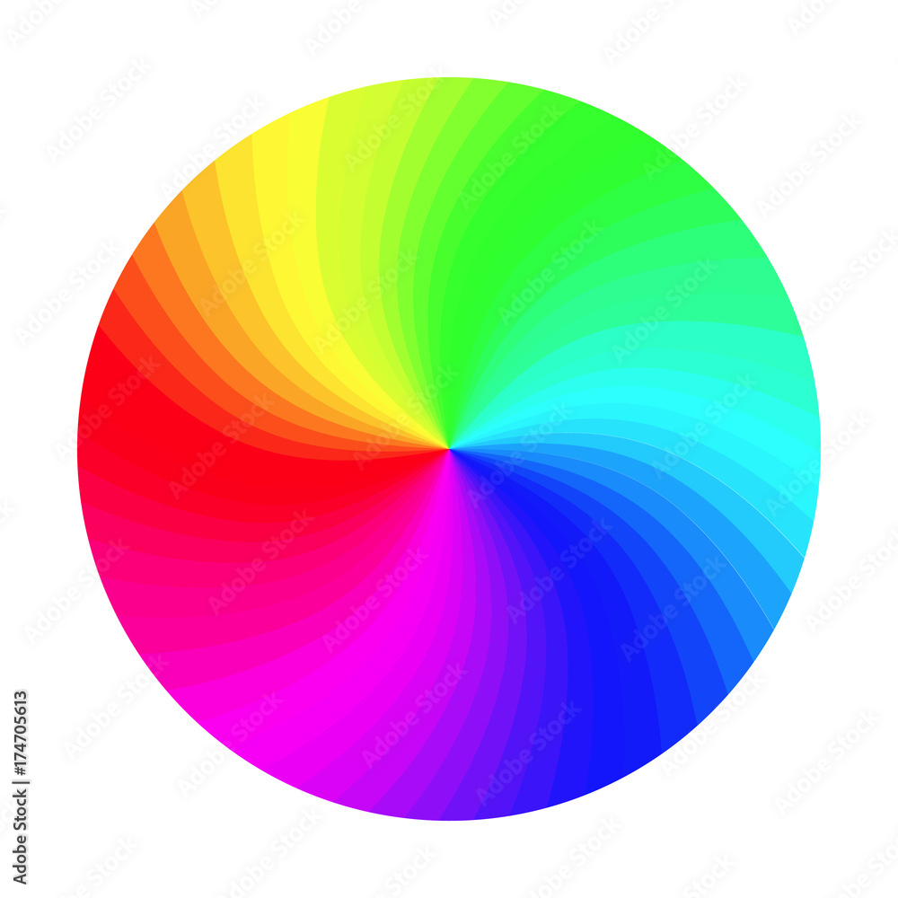 Vettoriale Stock RGB Color Wheel Vector. Round Classic Palette Isolated  Illustration | Adobe Stock