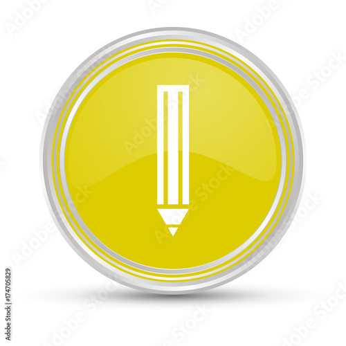 Gelber Button - Bleistift