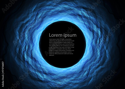 blue layered vector text background