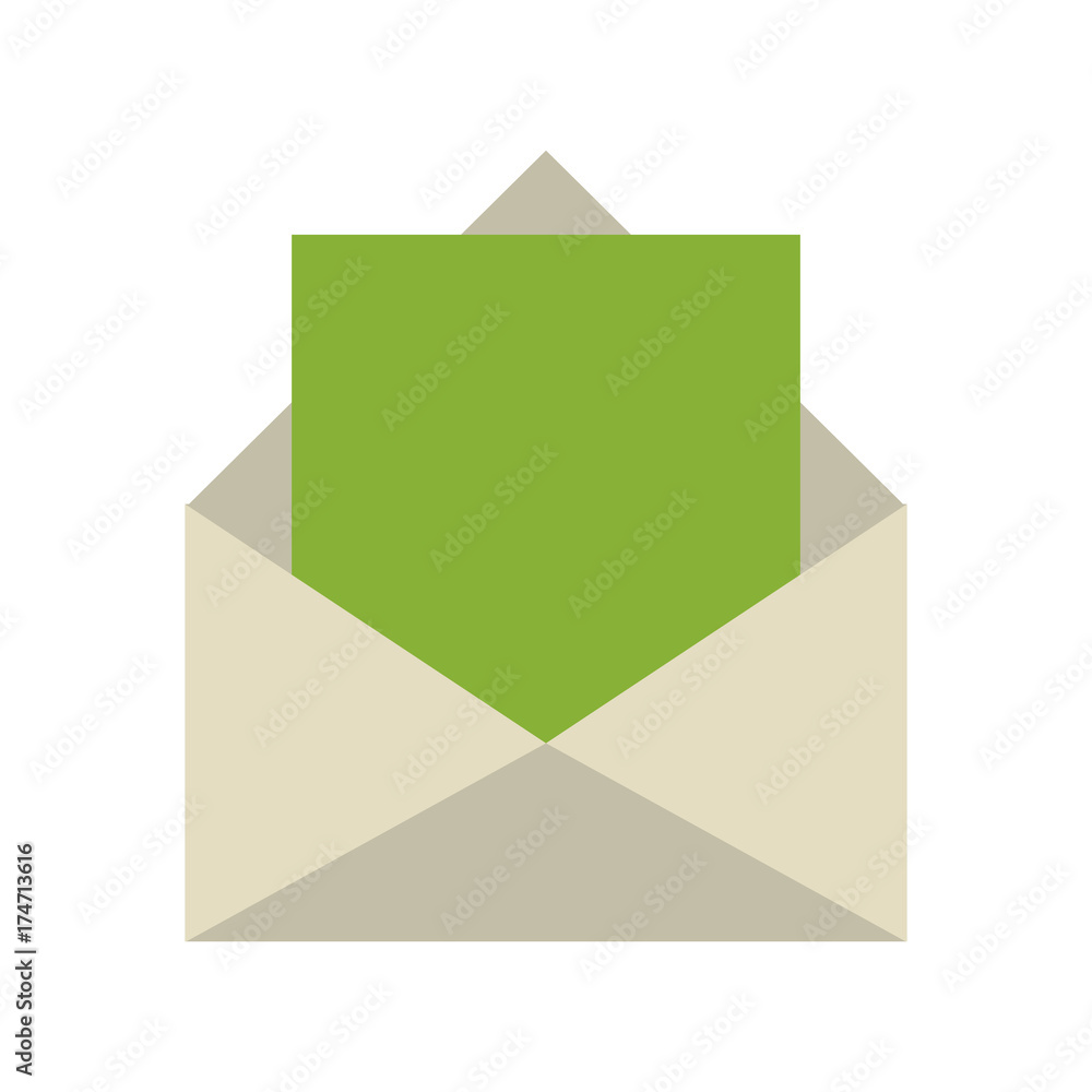 message with outcoming green paper icon image vector illustration design message with outcoming green paper icon image vector illustration design