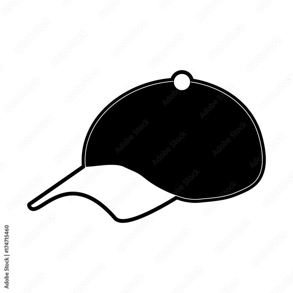 sports cap icon image vector illustration design black and white sports cap icon image vector illustration design black and white