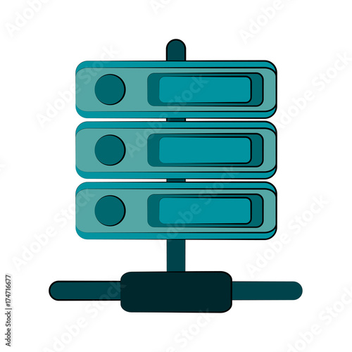 servers web hosting icon image vector illustration design 
