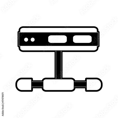 server web hosting icon image vector illustration design  black and white