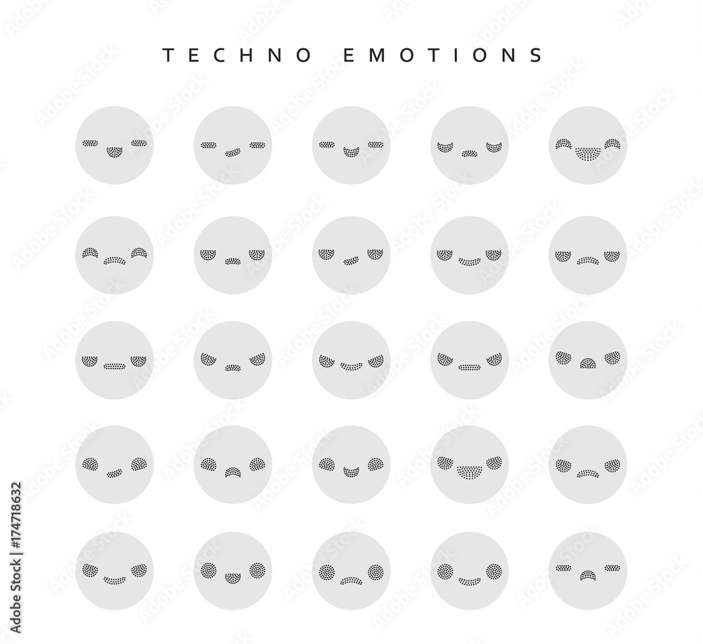 Set techno emotions to create characters Set techno emotions to create characters