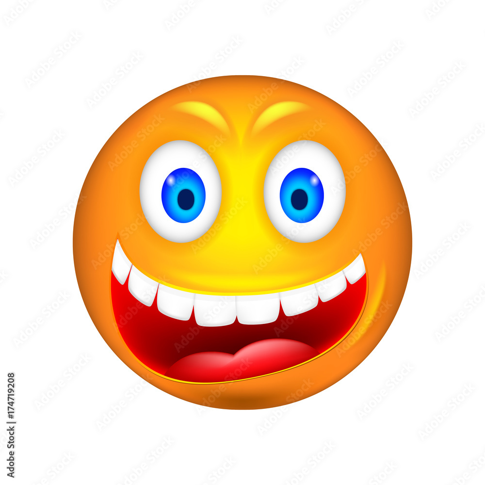 Fototapeta premium Smiley. 3D Vector Illustration.