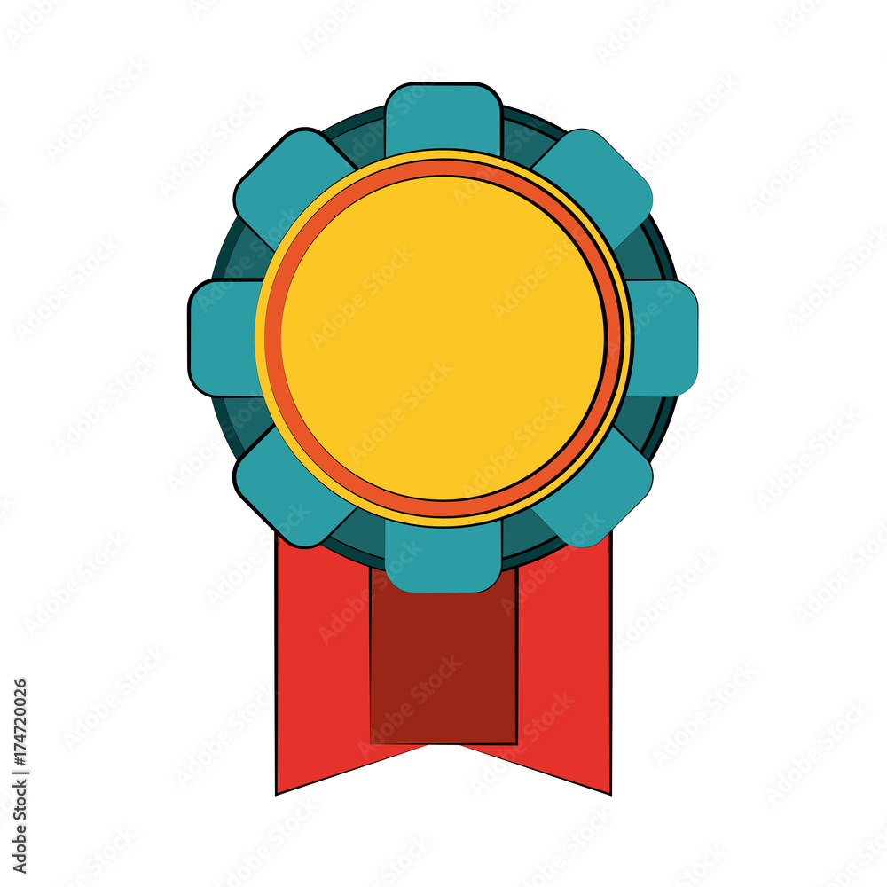 rosette gold medal icon image vector illustration design rosette gold medal icon image vector illustration design