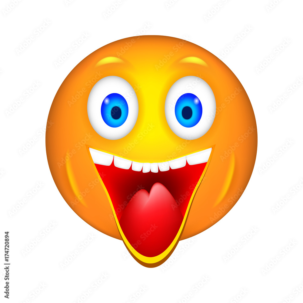 Fototapeta premium Smiley. 3D Vector Illustration.