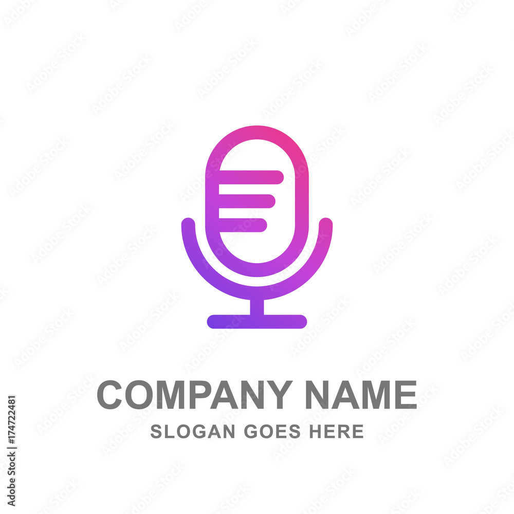 Microphone Karaoke Sing Logo Vector Icon Microphone Karaoke Sing Logo Vector Icon
