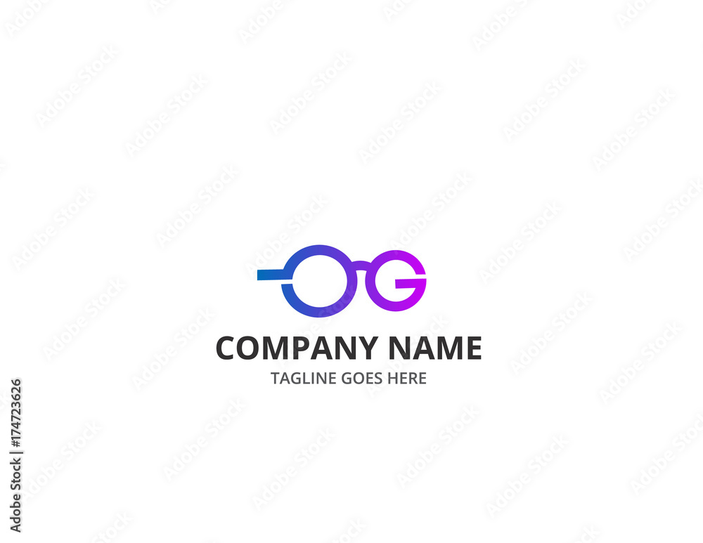 Fototapeta premium Glass Optic Logo
