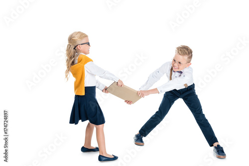 kids holding book