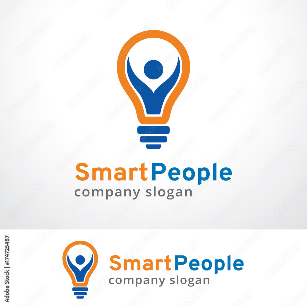 Smart People Logo Template Design Vector, Emblem, Design Concept, Creative Symbol, Icon Smart People Logo Template Design Vector, Emblem, Design Concept, Creative Symbol, Icon