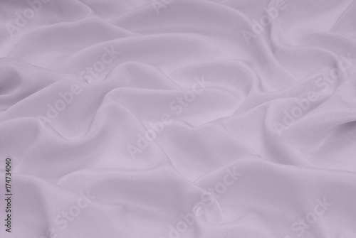 Fotografie light violet satin material, lilac sateen fabric,  silk textile, beautiful creat