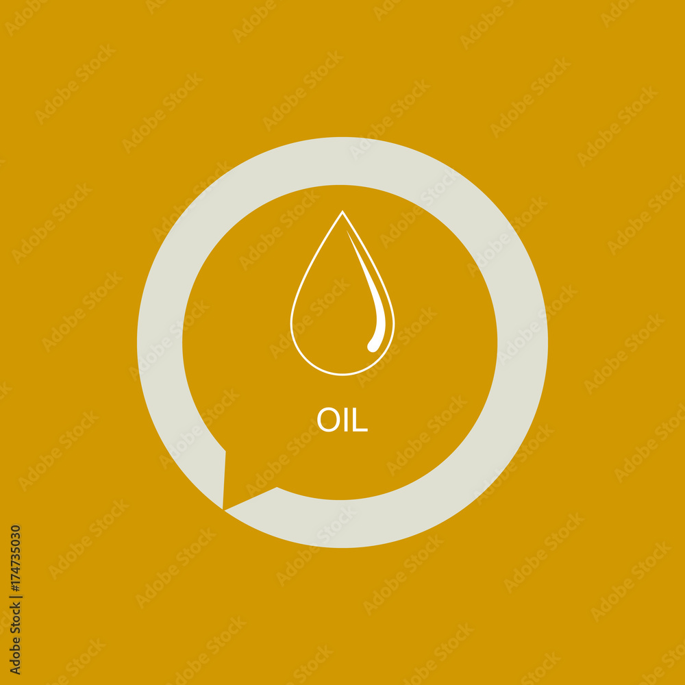 Natural oil drop illustration. Vector icon for websites and flat design. Natural oil drop illustration. Vector icon for websites and flat design.