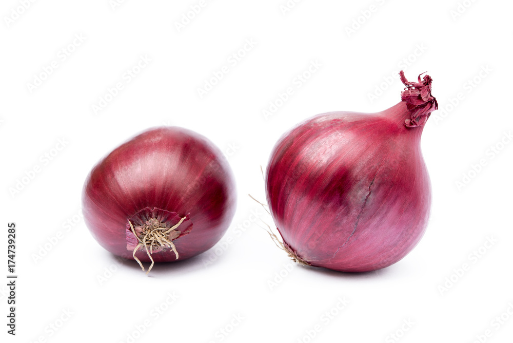 Fresh onion isolated on a white background Fresh onion isolated on a white background