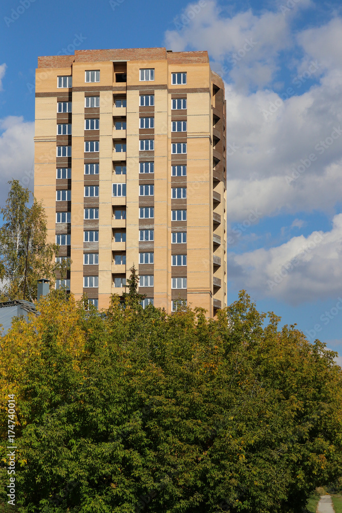 Modern multi-storey apartment building