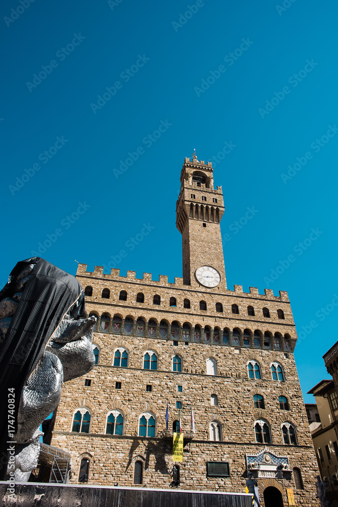 Palazzo Vecchio, torre centro storico, Firenze
