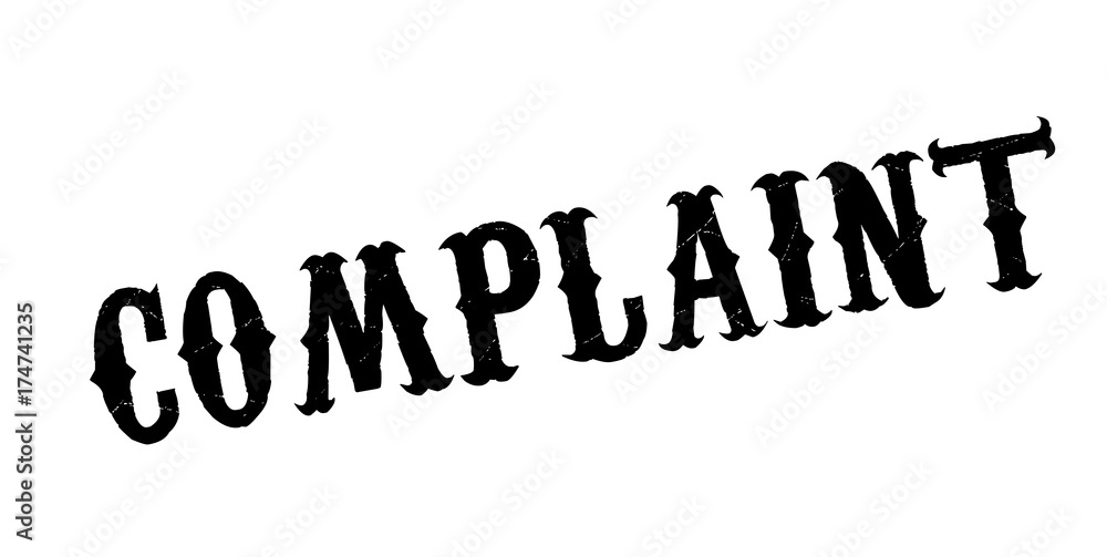 Complaint rubber stamp. Grunge design with dust scratches. Effects can be easily removed for a clean, crisp look. Color is easily changed. Complaint rubber stamp. Grunge design with dust scratches. Effects can be easily removed for a clean, crisp look. Color is easily changed.