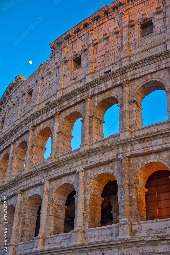 Rome Italy, Colosseum Architectural Shot Destination