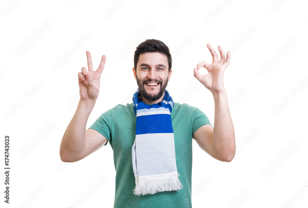 Bearded football fan Bearded football fan