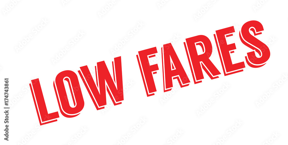 Low Fares rubber stamp. Grunge design with dust scratches. Effects can be easily removed for a clean, crisp look. Color is easily changed. Low Fares rubber stamp. Grunge design with dust scratches. Effects can be easily removed for a clean, crisp look. Color is easily changed.