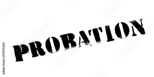 Probation rubber stamp. Grunge design with dust scratches. Effects can be easily removed for a clean, crisp look. Color is easily changed.